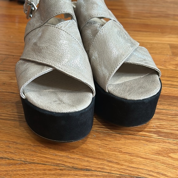 Free People Metallic Leather Platform Sandals - Picture 5 of 11